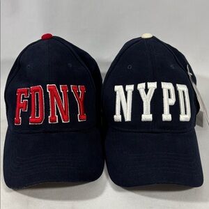 Colosseum Navy FDNY and NYPD Baseball Caps**